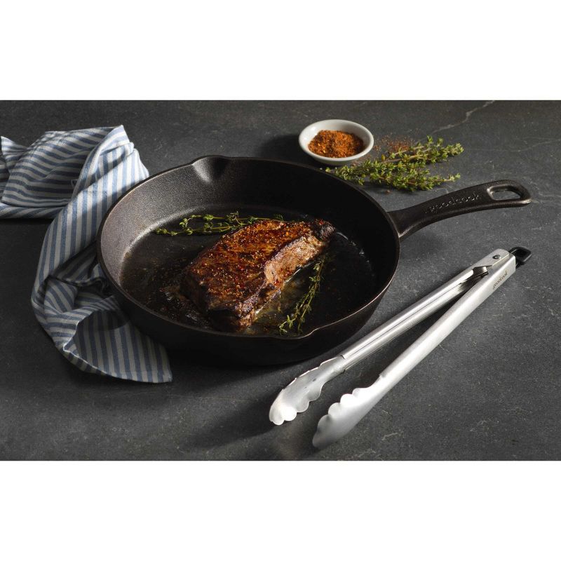 GoodCook 10&#34; Cast Iron Skillet Pan with Rim, 5 of 8