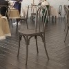 Flash Furniture HERCULES 2 Pack Commercial Indoor/Outdoor Wood Look Resin Thonet Style Chair - 3 of 4