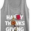 Women's - Peanuts - Happy Thanksgiving Icons Graphic Racerback Tank - 2 of 4