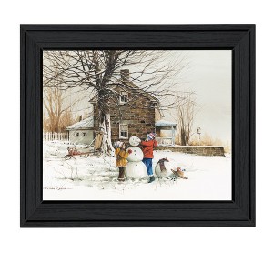 The Joy of Snow By John Rossini, Printed Wall Art, Ready To Hang Framed Poster, Black Frame - 1 of 1