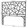 bali & pari Queen Size Frydel Rattan Standalone Headboard Black - 4 of 4