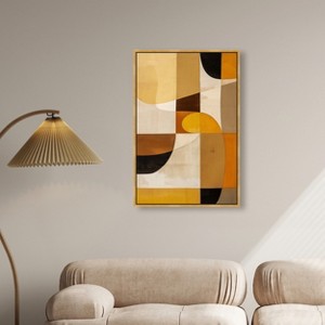 Art Remedy Earthly Geo Boho Neutral Abstract Wall Art Framed - 1 of 4