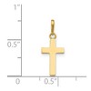 Black Bow Jewelry 14k Yellow Gold Polished Latin Cross Pendant, 8 x 20mm - 3 of 4