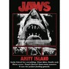 Men's Jaws Black and White Poster T-Shirt - 2 of 4