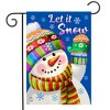 Briarwood Lane Winter Garden Flag 12x18 For Outdoor Let It Snow Snowman For Winter Garden Flag Flags For Outside - 2 of 4
