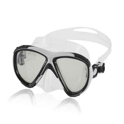 Speedo Adult Explorer High Rise Dive Mask - Gray