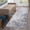 Modern Abstract Kitchen Rugs Machine Washable Soft Non Slip Entryway Area Rug Indoor Floor Accent Mat Carpet for Kitchen Laundry Grey/Taupe - 3 of 4