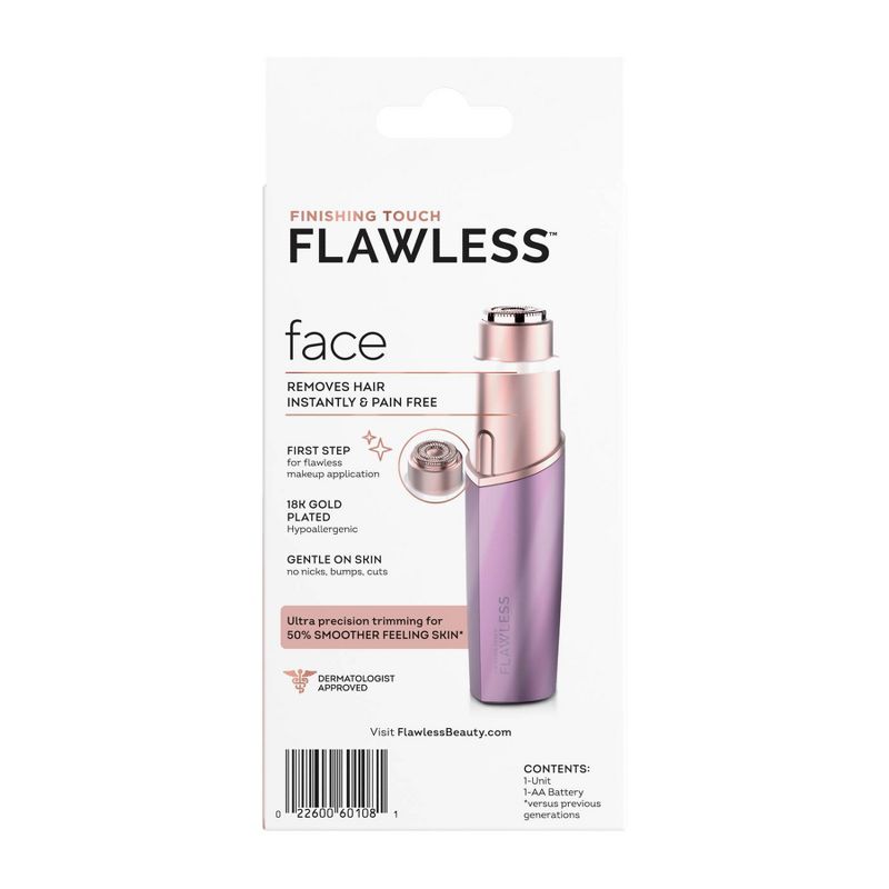 Finishing Touch Flawless Facial Hair Remover Electric Razor for Women, 3 of 15