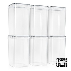 Sorbus (6.5L/219.79 Oz) Airtight Food Storage Containers with Locking Lids, Measuring Spoons & Labels - 1 of 4