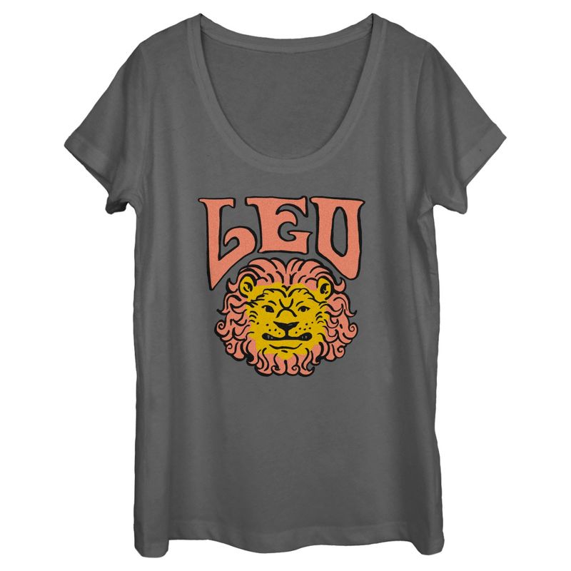 Women's Lost Gods Zodiac Leo Art Symbol T-Shirt, 1 of 5