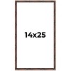 PosterPalooza | 14x25 Bamboo Picture Frame, UV Acrylic, 4 Finishes - Brown, Black, Gold, and Natural - 2 of 4