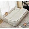 Okak Large Loveseat Floor Bean Bag Human Dog Bed with 5 Adjustable Position,Extra Lazy Chenille 2-in-1 Couch for You & Pets - 4 of 4