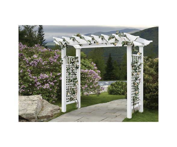 Fairfield Grande 52.25" Vinyl Arbor - White - New England Vinyl Arbors