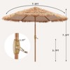 Ainfox 7.5ft Lighted Thatched Tiki Patio Beach Umbrella Patio Garden Beach Pool Backyard - 2 of 4