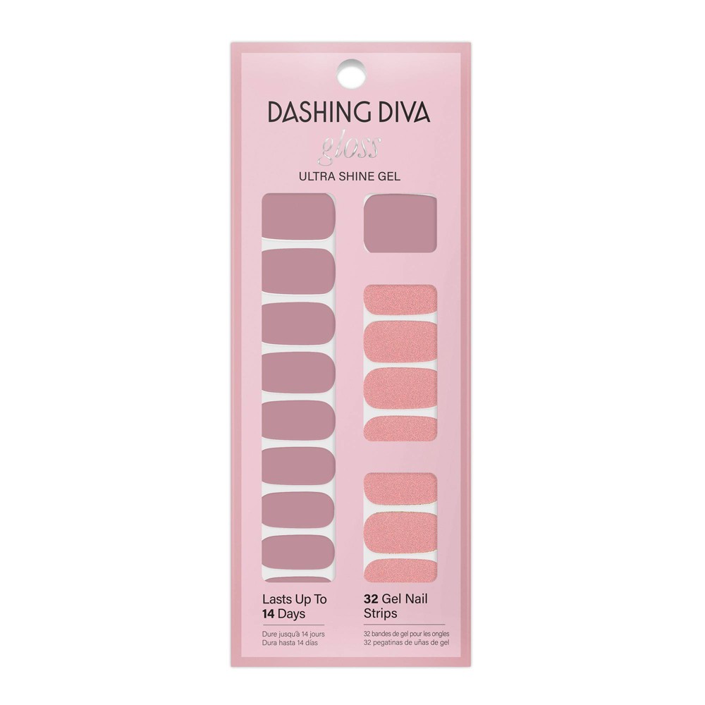 Photos - Manicure Cosmetics Dashing Diva Gloss Nail Art - Flamingo Feathers - 32ct