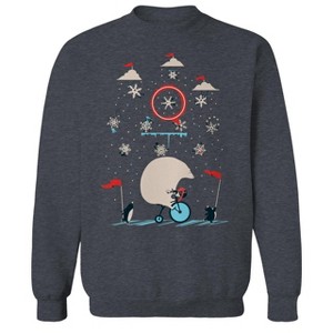 Rerun Island Men's Arctic Circus Long Sleeve Graphic Cotton Sweatshirt - 1 of 1