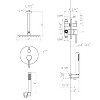 ALEXOUNCeiling Mount Round Shower Combo Set with 10" Rain Shower head and Handheld Shower Head Set with Pressure Balancing Valve - 3 of 4