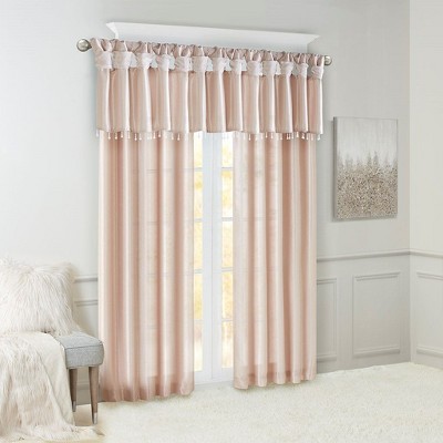 Kumasinova 84"/95"/108"/120" DIY Twist Tab Top Curtains,Elegant Living Room Curtains Panel with Lining,Window Curtains for Bedroom&Kitchen