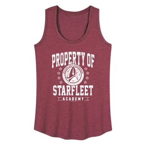 Women's - Star Trek - Property of Starfleet Graphic Racerback Tank - 1 of 4