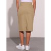 INSPIRE CHIC Women's Casual High Waist Stretchy Midi Jean Skirt - 3 of 4