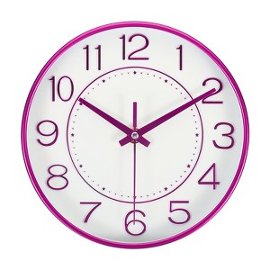 Unique Bargains Modern Silent Non Ticking Battery Operated Round Wall Clock 8 Inch - 1 of 4