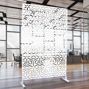PAGED Patio Privacy Screen, Fence Privacy Screen for Deck Balcony Patio, Outdoor Privacy Screen Freestanding for Outside Lawn Garden - 1 of 4