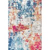 Pebble Navy & Marbled Abstract Area Rug - JONATHAN Y - 2 of 4