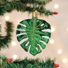 Old World Christmas Blown Glass Ornament for Christmas Tree, Monstera Leaf - 3 of 4