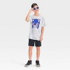 Boys' Sonic Americana Short Sleeve Graphic T-Shirt - Gray - 4 of 4