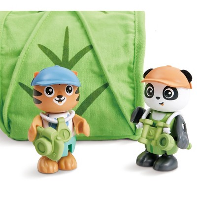 Eco-Friendly Wooden Camping Playset with Tent and Accessories
