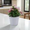 Unique Bargains Artificial Plants Square-Stem Chrysanthemum Plastic 3.94"x3.94"x7.87" 1 Pcs - 2 of 4