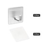 Unique Bargains 304 Stainless Steel Waterproof Sturdy Clothes Towels Self Adhesive Hooks and Hangers - 3 of 4