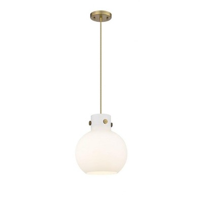 Newton Sphere - 1 Light Pendant In Industrial Style-11.13 Inches Tall and 10 Inches Wide
