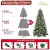 Artificial 5ft Green Christmas Tree with 1113PE/PVC Mixed Branch Tips,Red fruit and Pine cone,Hinged Premium & Foldable Base - 3 of 4