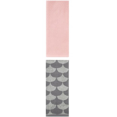 REGALWOVEN Cotton Hand Towels Absorbent Soft for Bathroom Hand Face Gym Spa 13" x 30"/13" x 29" 2 Pcs