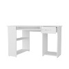 Sapphtopaz Modern L-Shaped Computer Desk with Drawer Corner Writing Desk with Open Storage Shelf Workstation Office Desk for Home Office - 4 of 4