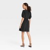 Women's Balloon Short Sleeve Mini Wrap Dress - A New Day™ - image 2 of 3