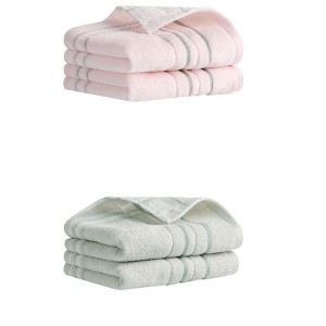 REGALWOVEN Soft Absorbent Striped Cotton Hand Towel Set Home Decor 13" x 29" - 1 of 4