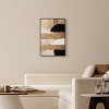 Art Remedy Sunny Cloudy Gold Brown Earthy Abstract Wall Art Framed - 2 of 4