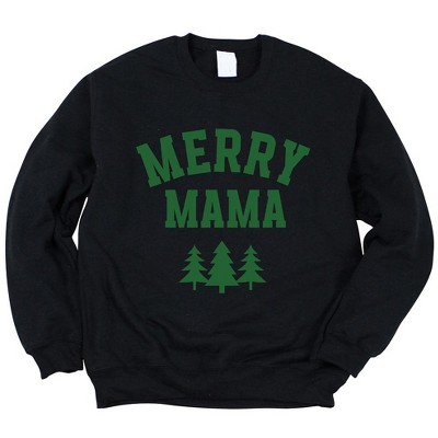 Simply Sage Market Women's Graphic Sweatshirt Merry Mama Pine Tree