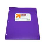 2 Pocket Plastic Folder Purple - up & up™