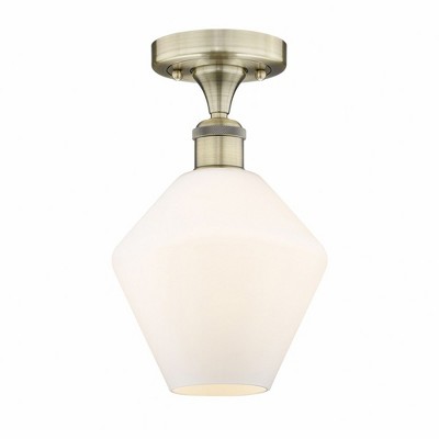 Cindyrella - 1 Light Semi-Flush Mount In Nautiical Style-11.25 Inches Tall and 8 Inches Wide