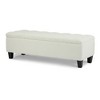 NicBex Rectangle Storage Ottoman for Bedroom,PU Storage Bench with Rubber Wood Legs,Ottoman for Living Room,Bedroom,Entryway - 4 of 4
