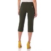 Rekucci Women's Pull-On Mid-Rise Cuffed Capri Pants Comfort Waistband - 3 of 4
