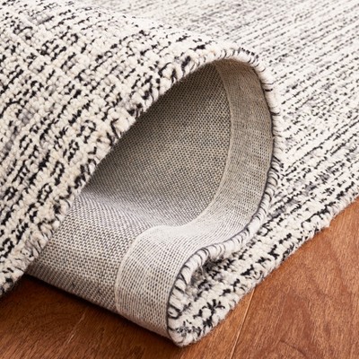 Gray Abstract Hand-Tufted Wool 8' x 10' Area Rug