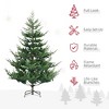 6 Foot Artificial Christmas Tree, Nordic Pine Hinged Xmas Tree with 795 Realistic Branches, Wide Steel Base, Auto Open - 4 of 4
