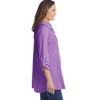 Woman Within Plus Size Button-Front Embroidered Tunic - 4 of 4