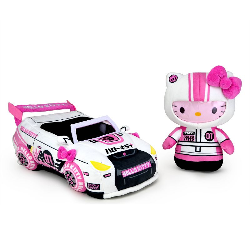 NECA Hello Kitty Tokyo Drift Racer 13&#34; Medium Plush, 1 of 9
