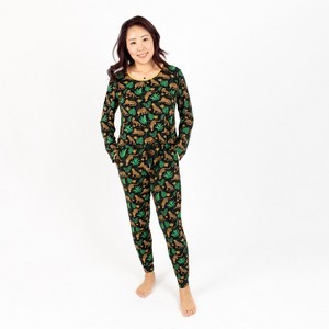 Leveret Womens Two Piece Bamboo Christmas Pajamas - 1 of 4