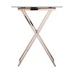 Meridino Folding Tray Table - Clear/Gold - SEI - 4 of 4